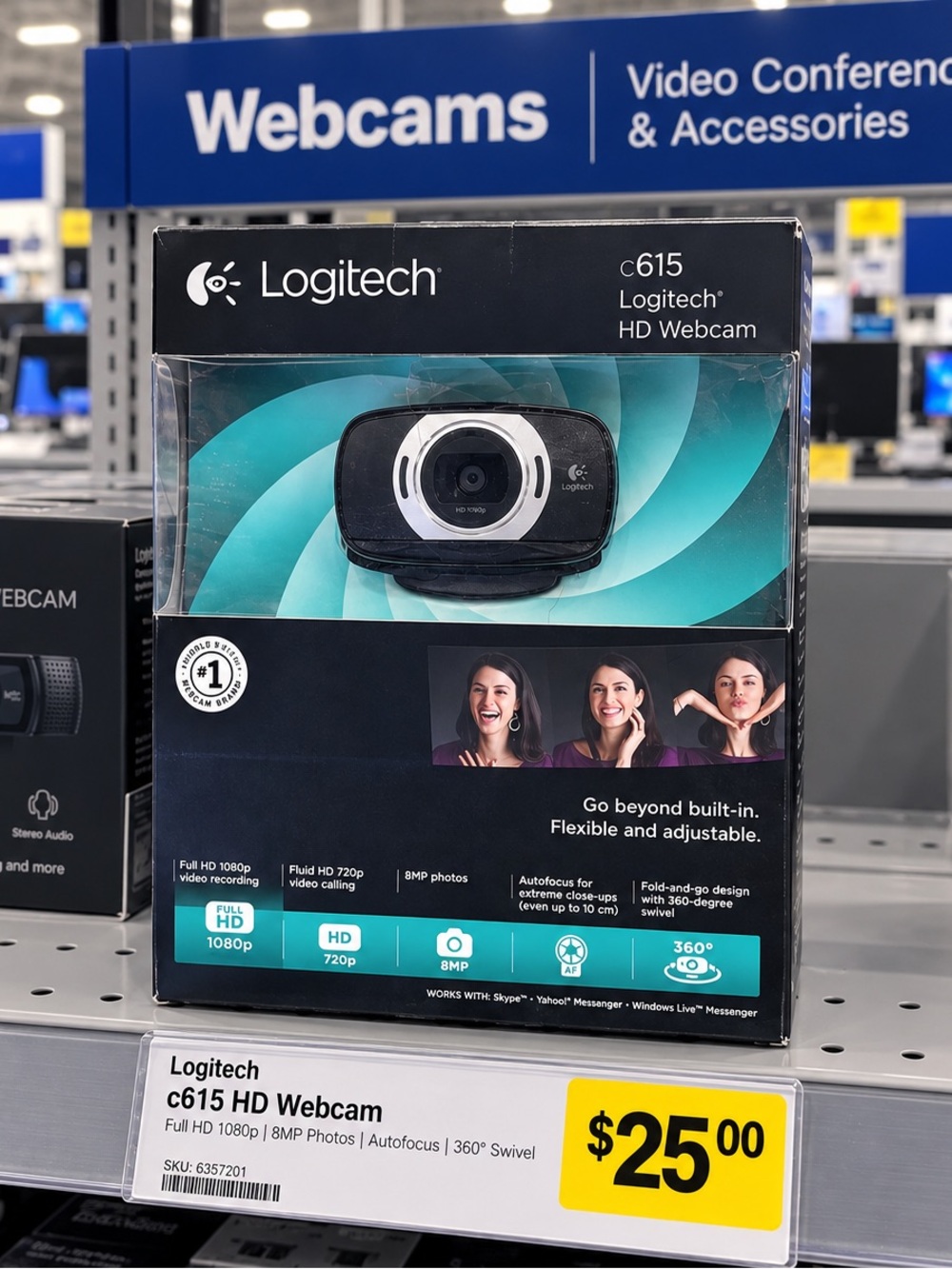 Logitech C615 Portable HD Webcam
